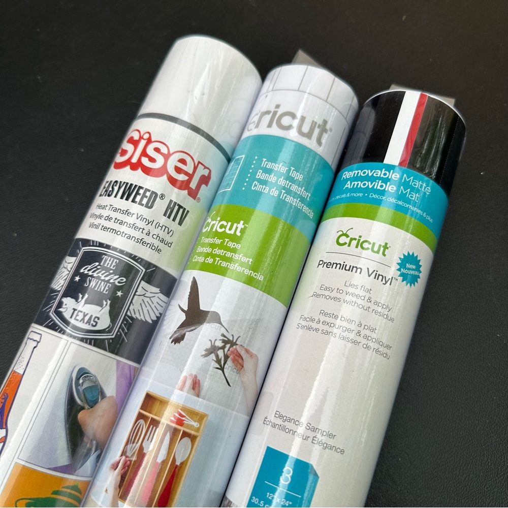 Cricut and Siser Vinyl Rolls